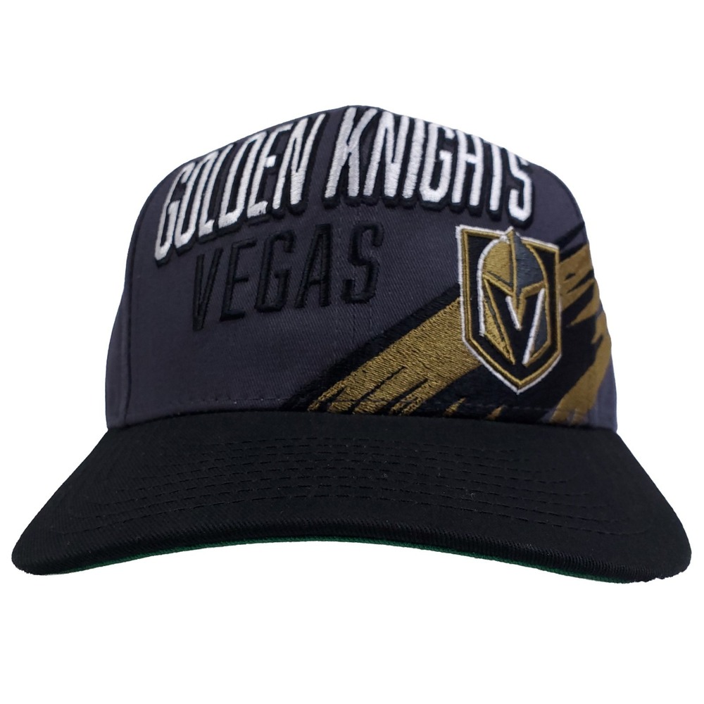 LV Golden Knights‎ Mitchell & Ness NHL Pro Fit Snapback Hat Cap 3D Logo Zoom NWT